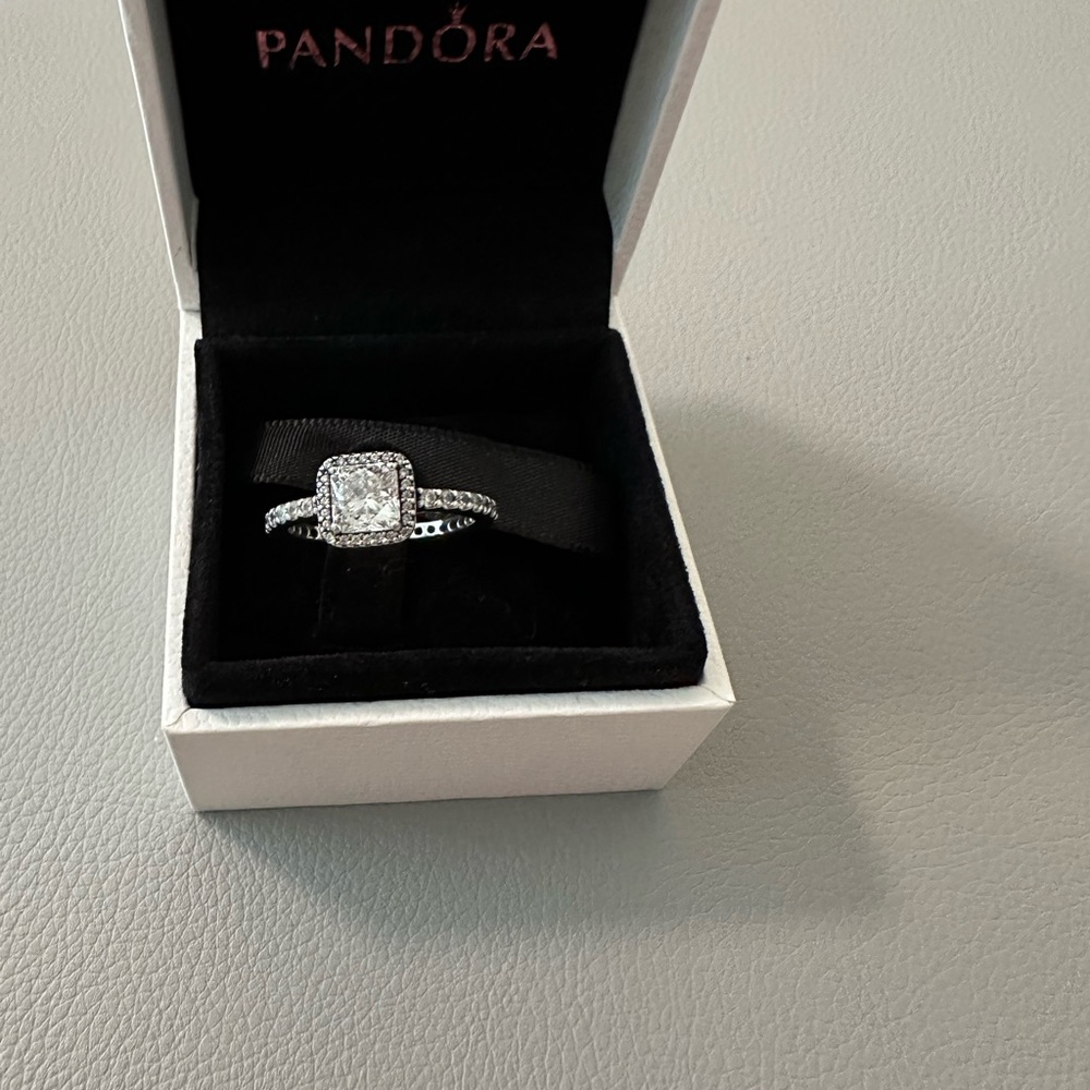 Gently Used Pandora Timeless Elegance Ring Size 52, US 6